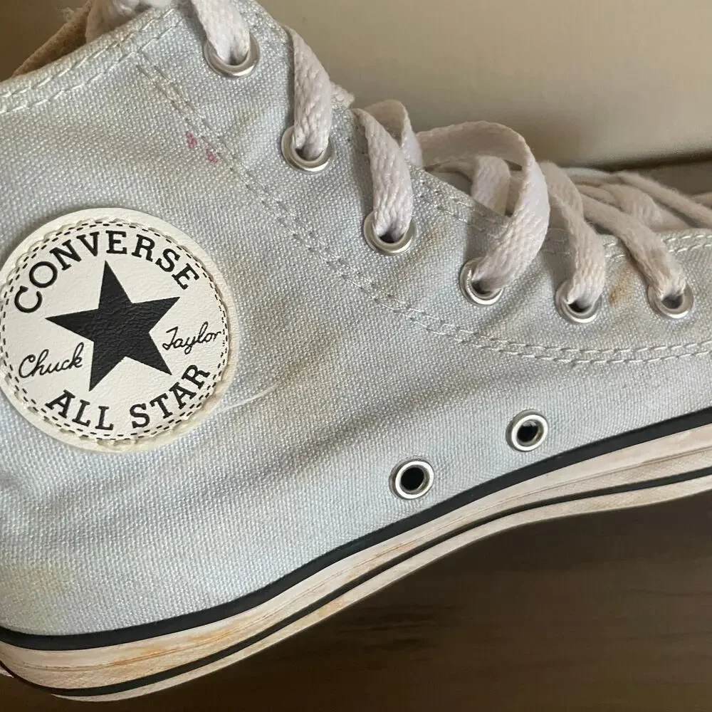 Converse Chuck Taylor All Star Youth 3 High Top Sneakers Black Silver Lot 2